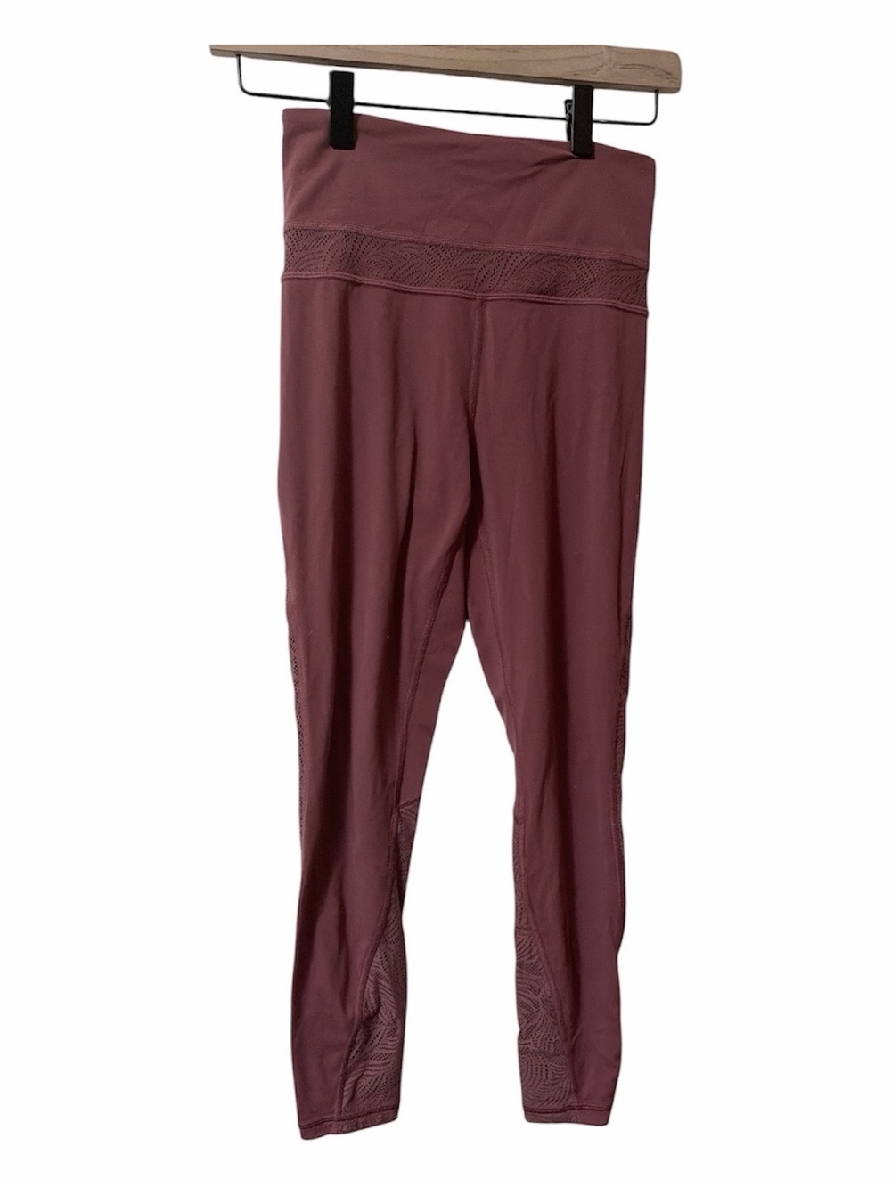 Athleta Luxe Mesh 7/8 Tight High-Waist Active Leggings - Dusty Plum